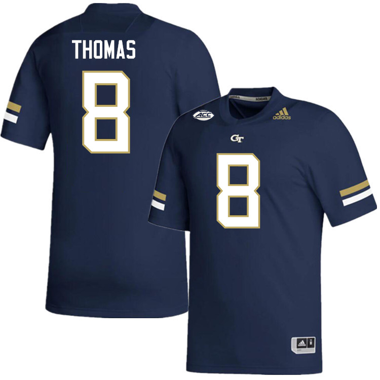 Demaryius Thomas Georgia Tech Jerseys,Georgia Tech Yellow Jackets College Football Uniforms-Navy